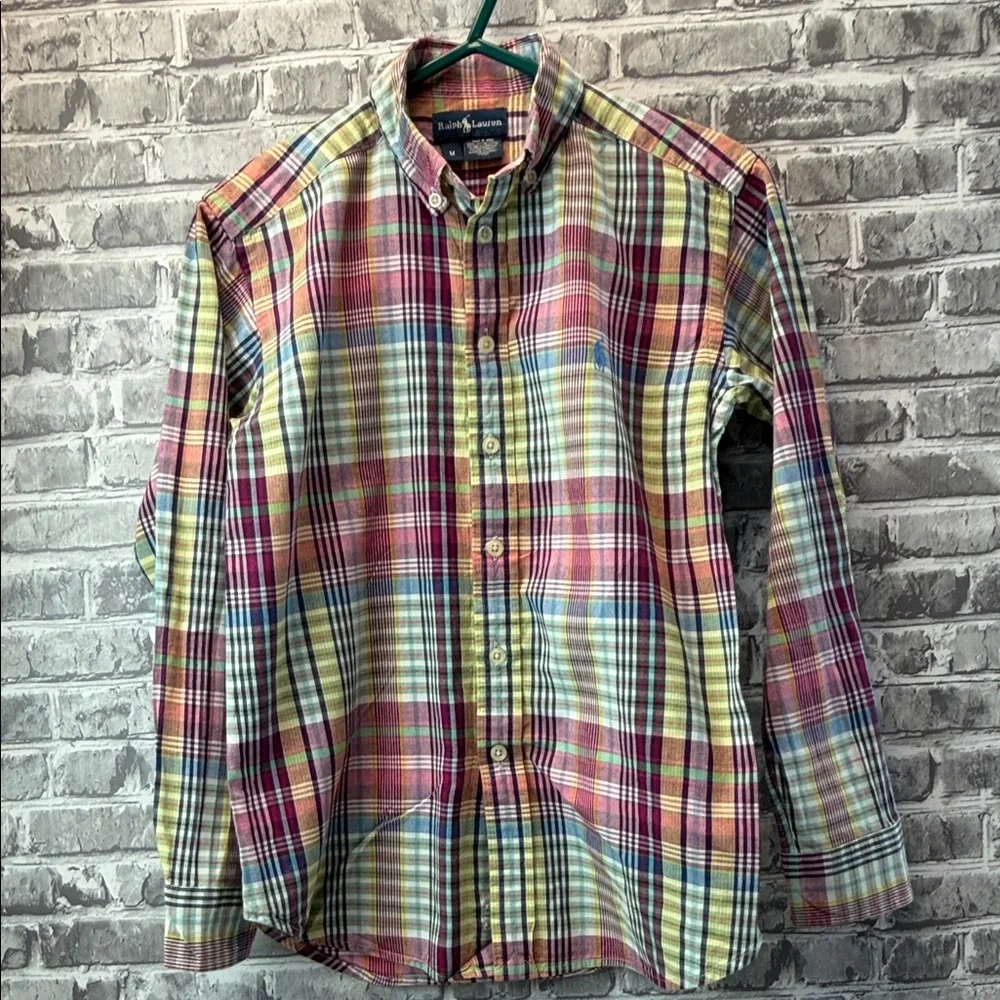 Boy's Ralph Lauren‎ Vibrant Plaid Button-Down Shirt